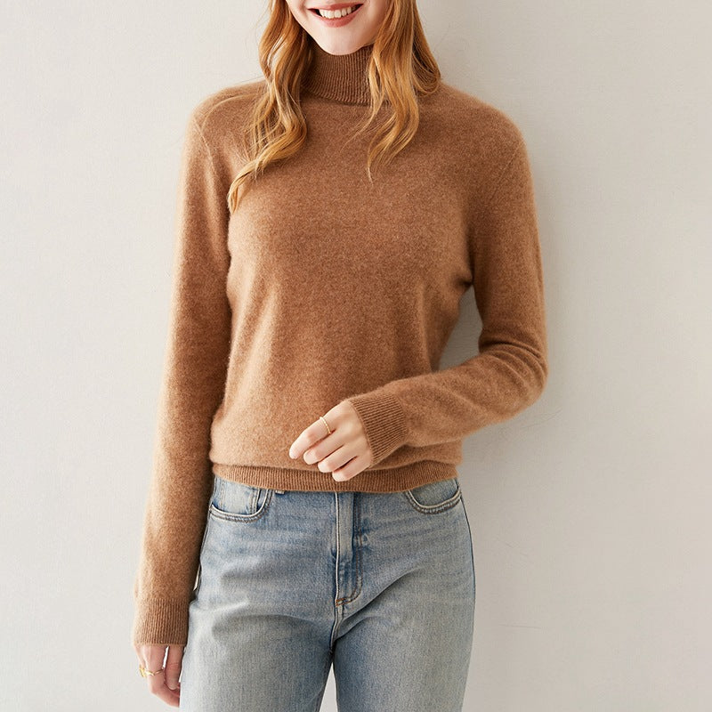 Celine Premium 100% Pure Kasjmier Coltrui Dames Luxe Fijngebreide Sweater