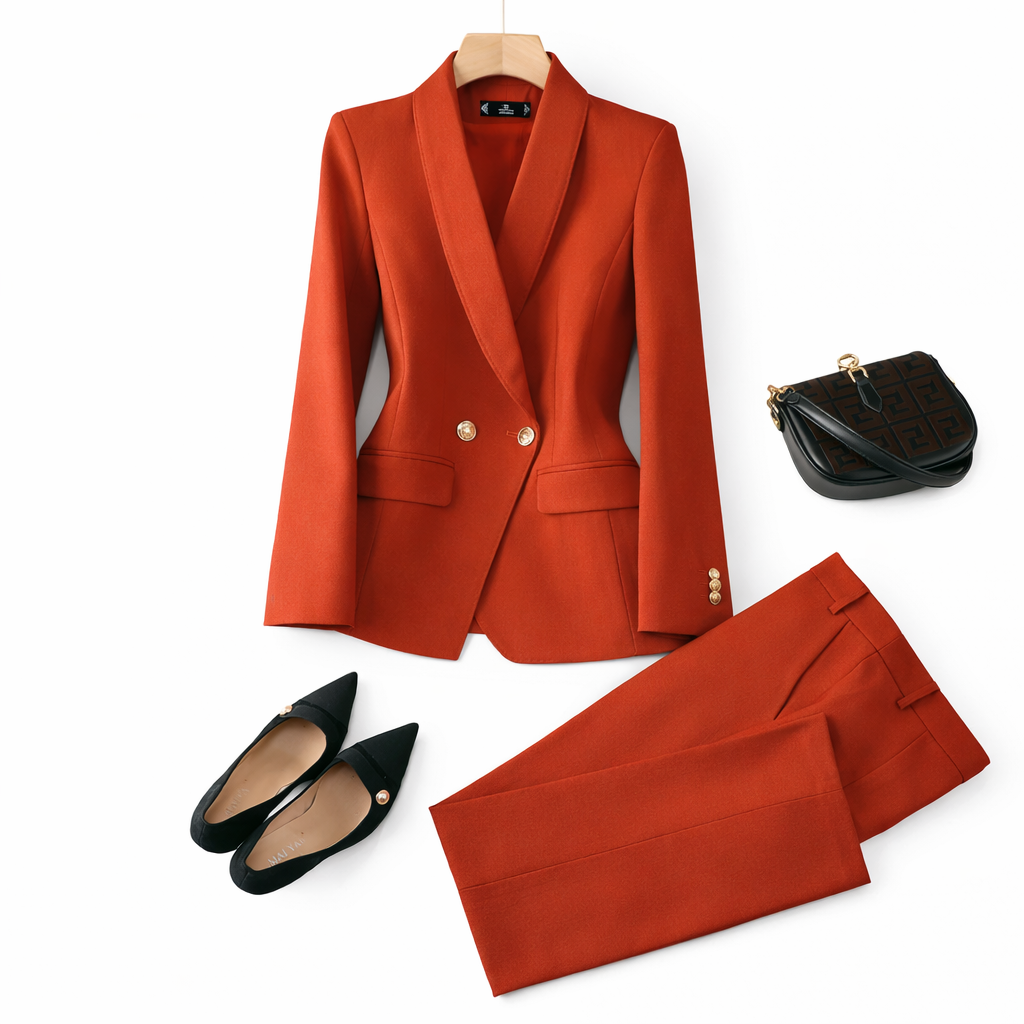 Brielle Elegante Blazer Set Dames Luxe Tailored