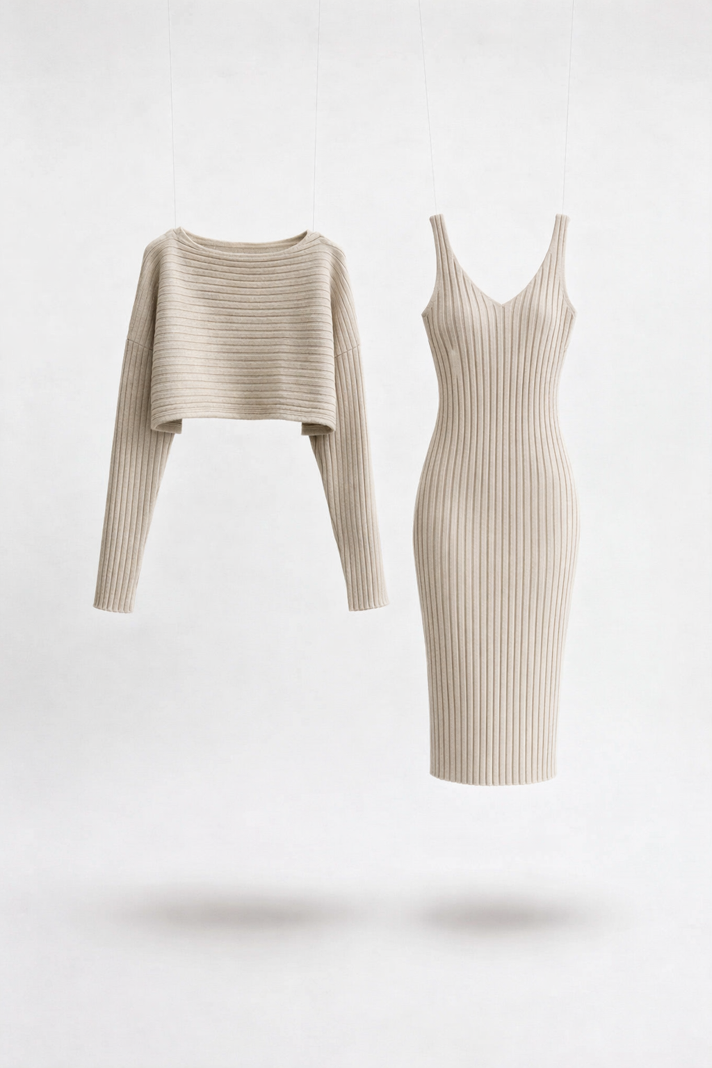 Sara Signature Stripe Duo Set – Soft Sculpt Dames