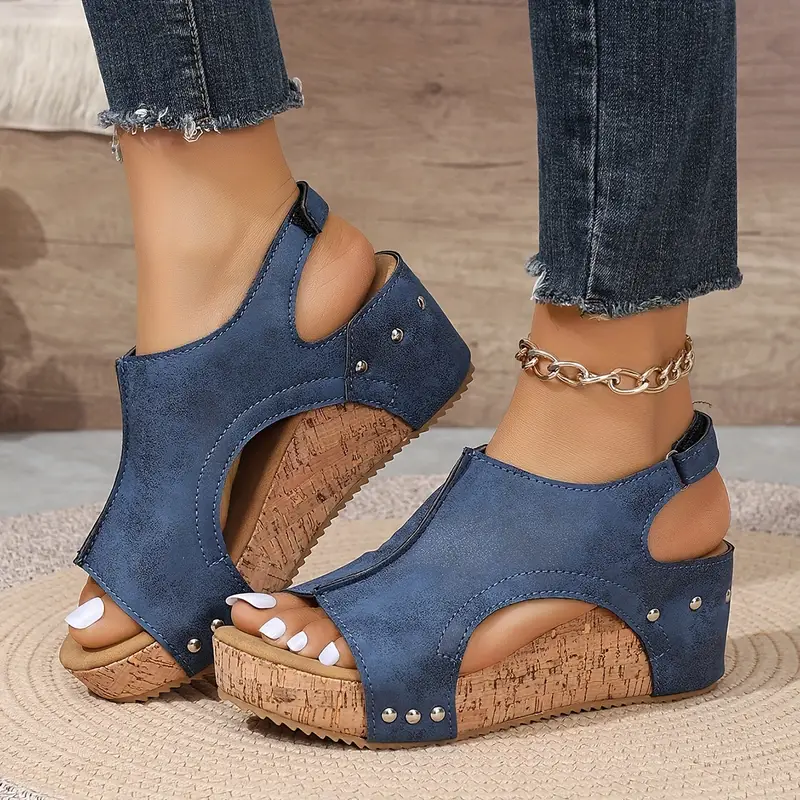Comfortabele Wedge Sandalen voor Dames – Chic en Veelzijdig Design