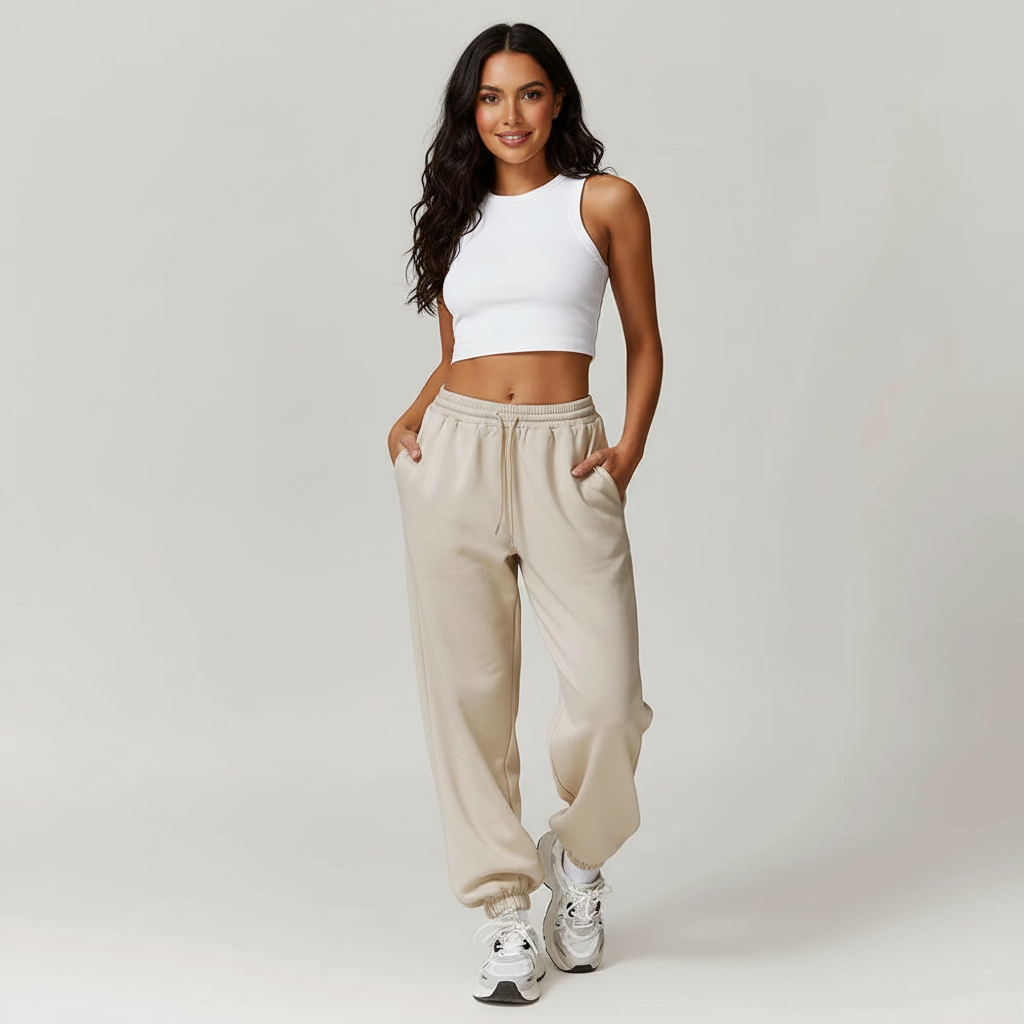 Comfortabele dames jogger met elastische taille – Elara