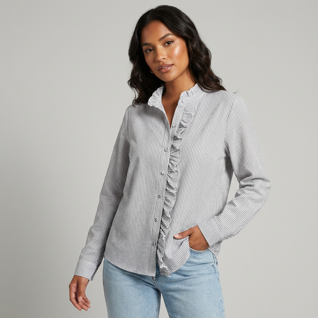 Elegante blouse met verfijnde details en tijdloze uitstraling