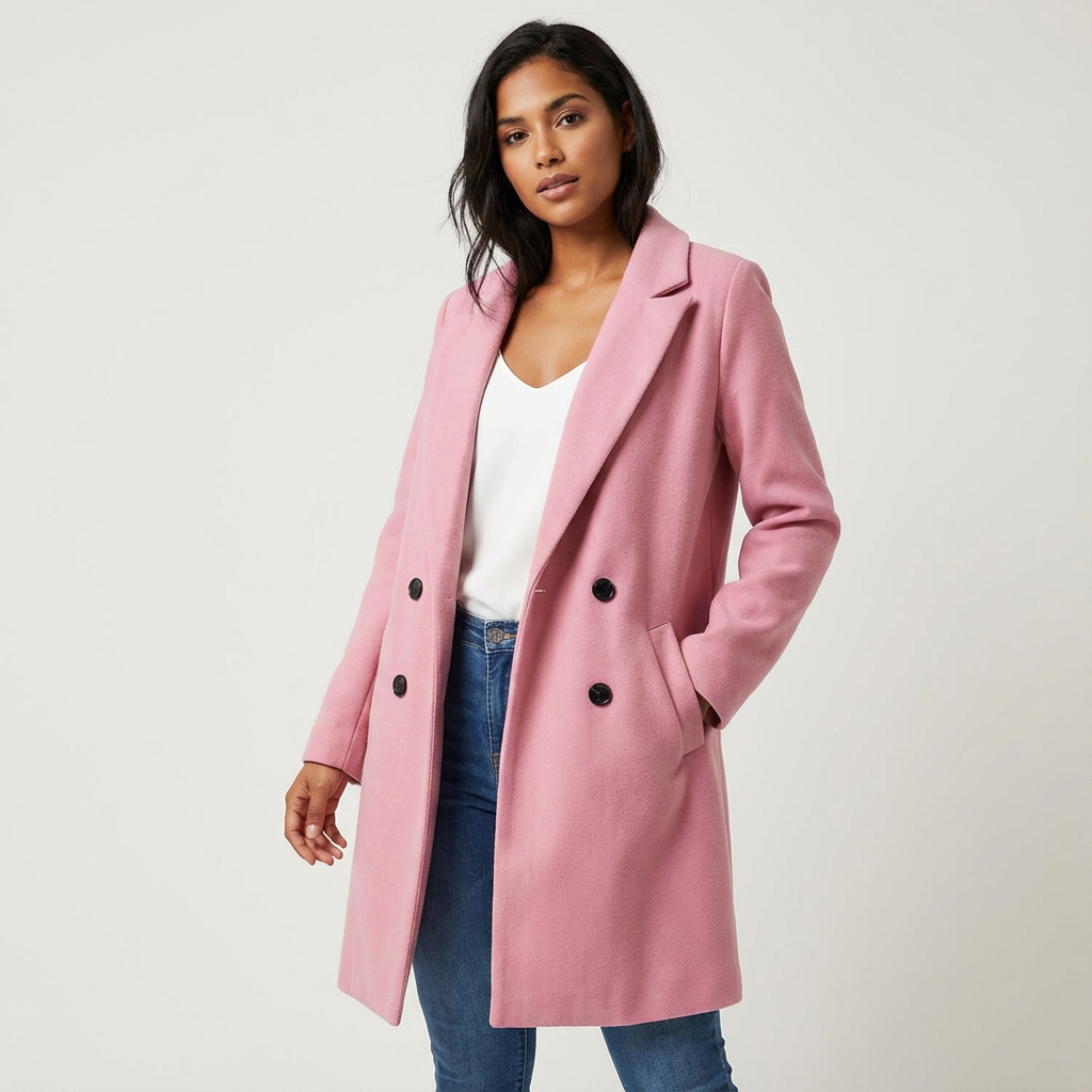 Elegante damesjas met knoopsluiting en tijdloze pasvorm