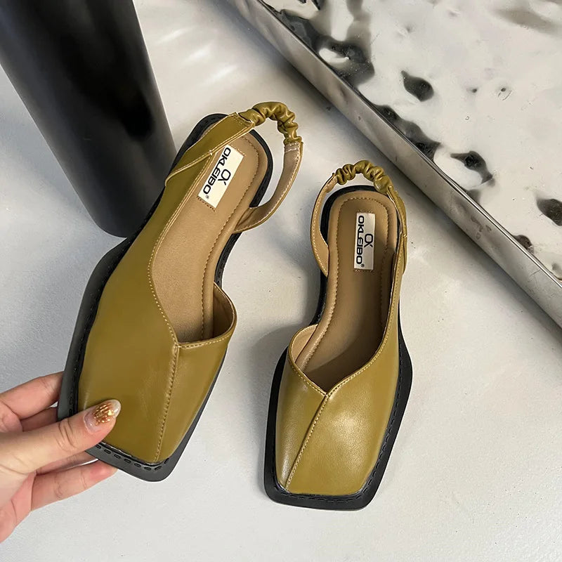 Elegante sandalen met vierkante neus voor dames - Lea