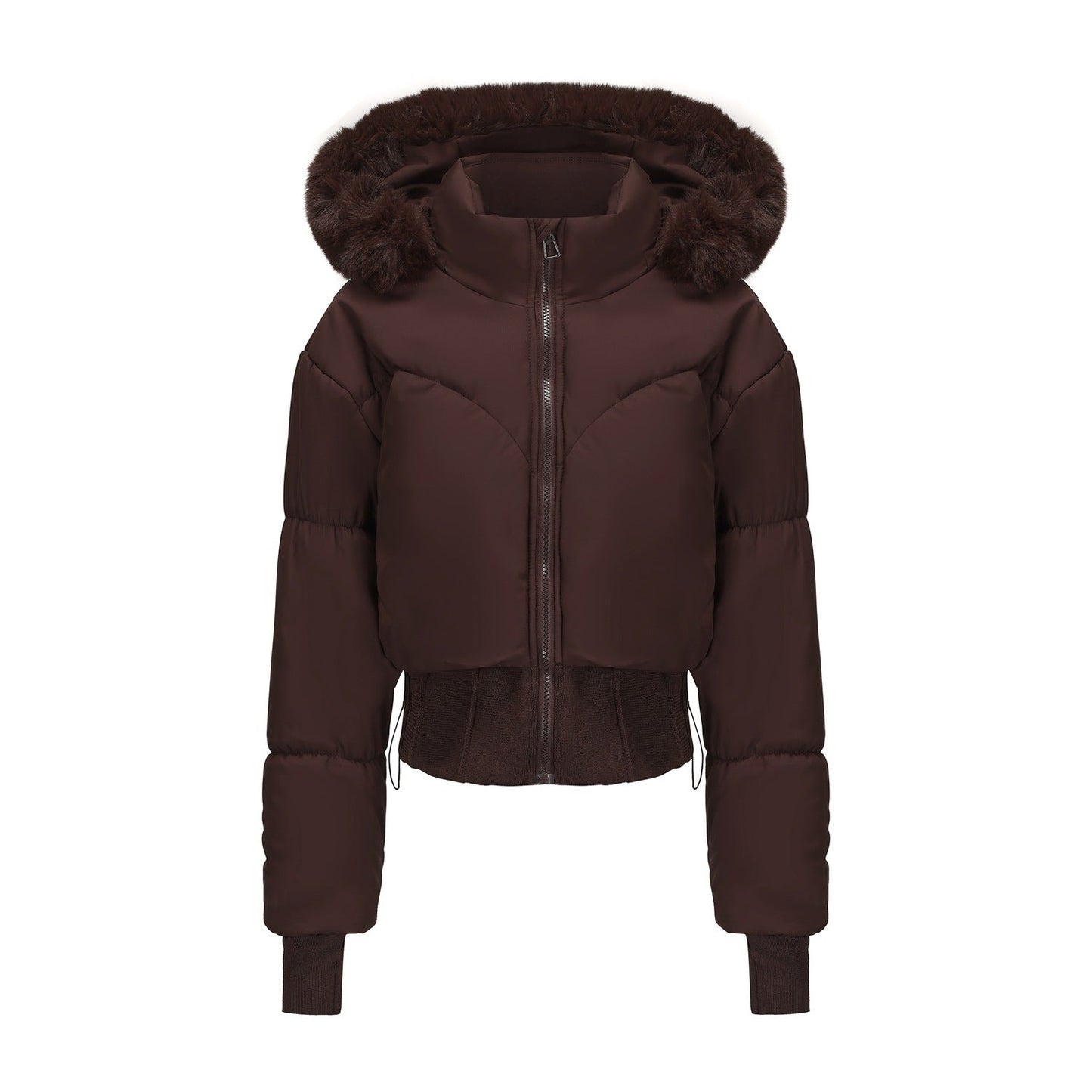 Parker Cropped Luxe Puffer Jacket | Krachtige elegantie met een verfijnde edge