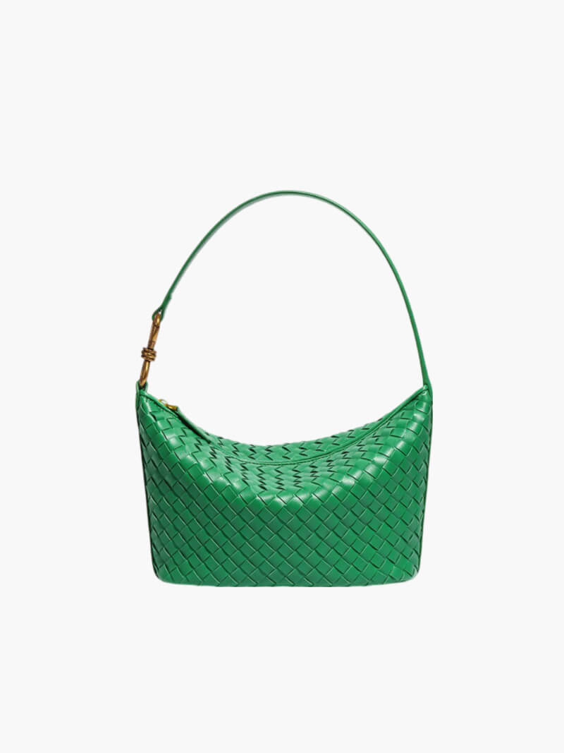 Isana | Elegante gevlochten schoudertas