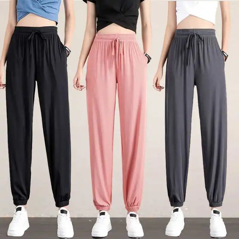 Lichtgewicht dames jogger met elastische taille
