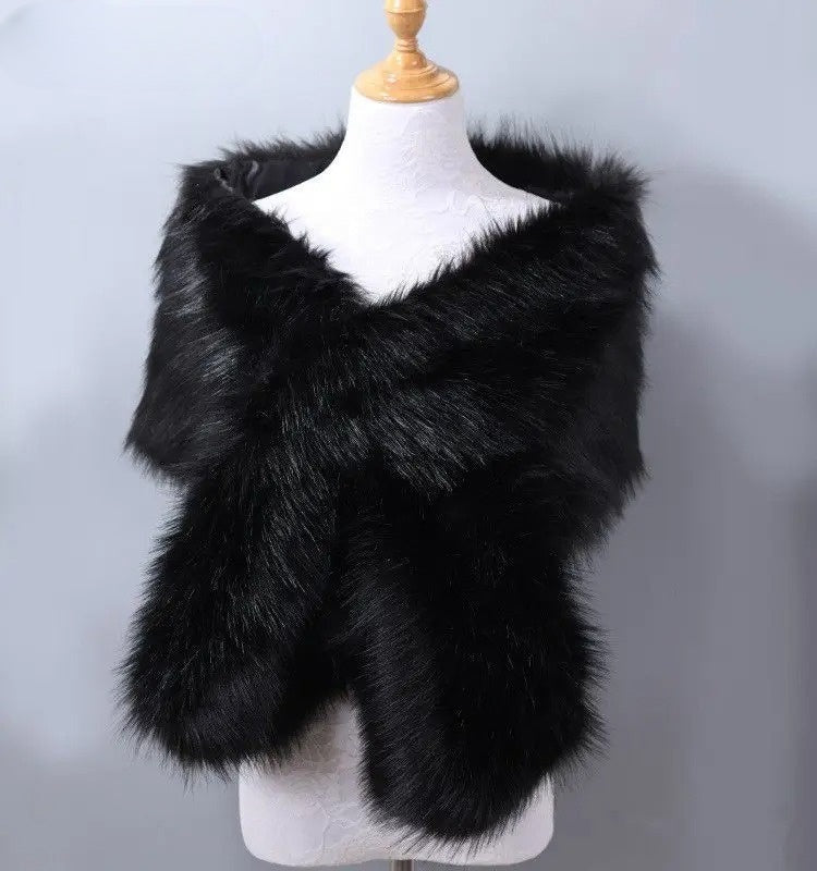 Luxe faux fur sjaal – Aurora