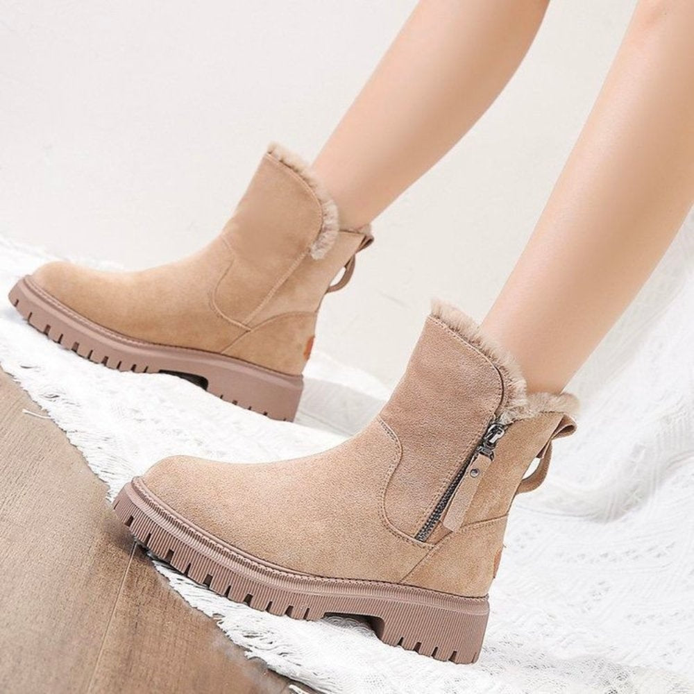 Luxe gevoerde winterboots voor koude dagen