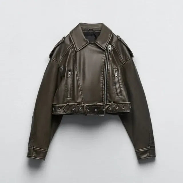 Luxe korte bikerjas voor dames