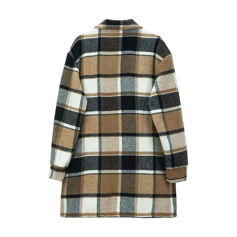 Minerva | Stijlvolle geruite Blazer Jas