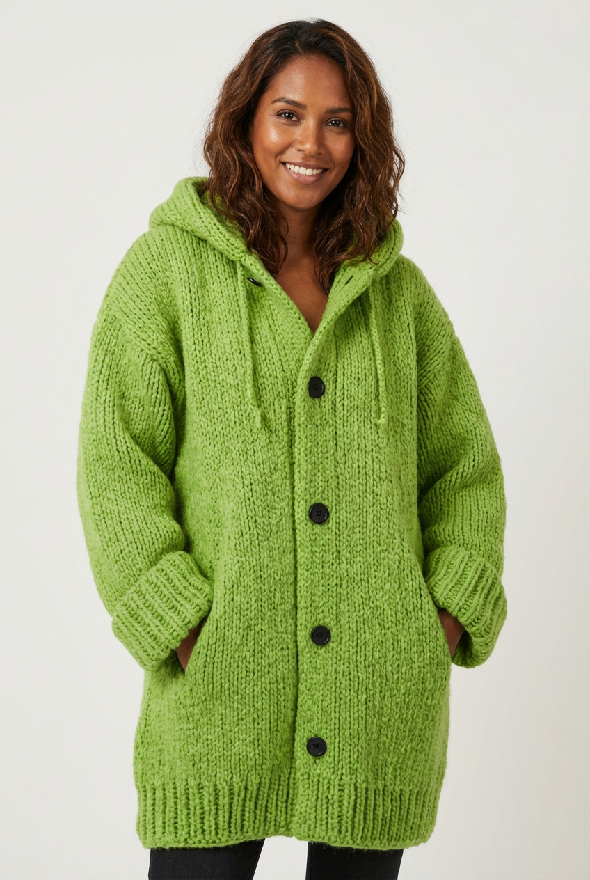 Oversized gebreid vest dames – Luna