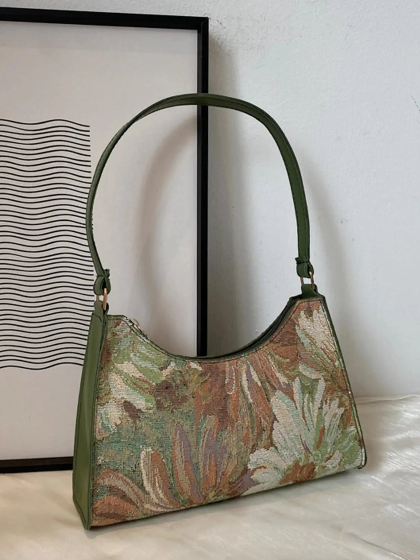 Philine | Vintage Bloemen Tapisserie Schoudertas