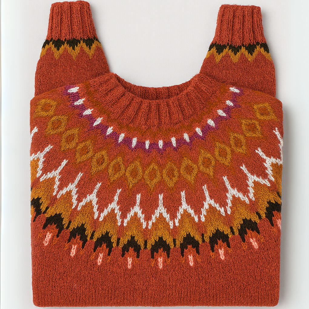 Vintage retro gebreide pullover trui voor dames – Cassandra