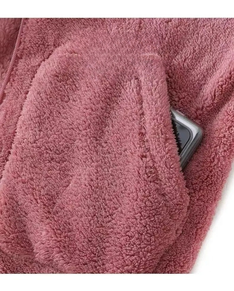 Zachte teddy dames hoodie – Aria