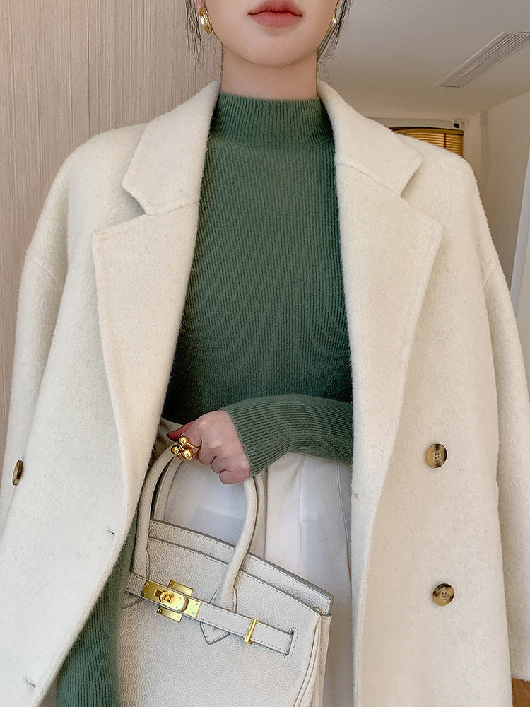 Premium Luxe Fijngebreide Col Sweater