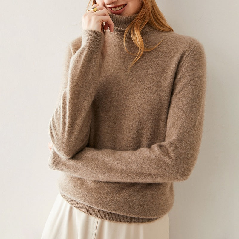 Celine Premium 100% Pure Kasjmier Coltrui Dames Luxe Fijngebreide Sweater