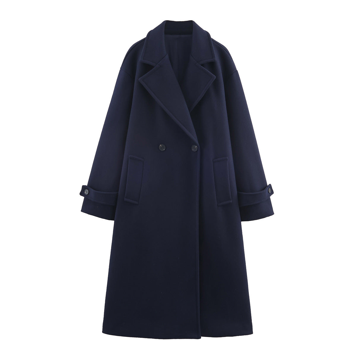 Santin Lange Voorjaarsjas Dames met Reverskraag Elegante Minimalistische Tussenjas