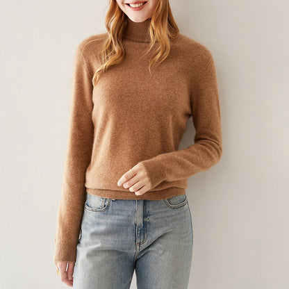 Celine Premium 100% Pure Kasjmier Coltrui Dames Luxe Fijngebreide Sweater