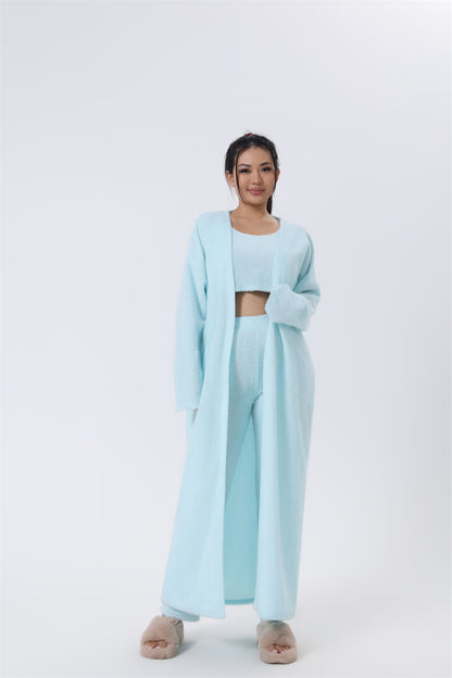 Avery 3-Delige Dames Lounge Set – Warme Zachte Pyjama / Huispak Dames