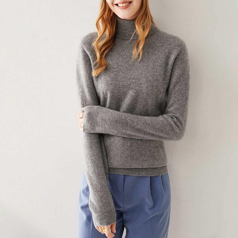 Celine Premium 100% Pure Kasjmier Coltrui Dames Luxe Fijngebreide Sweater