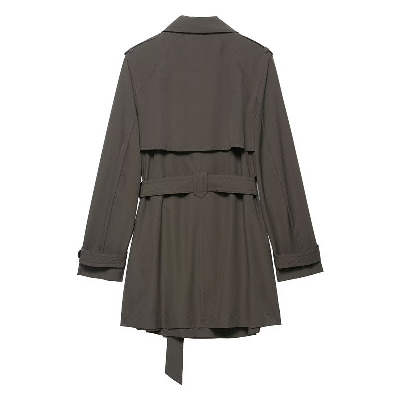 Madison Lange Dames Trenchcoat – Elegante Tijdloze Jas voor Lente & Herfst
