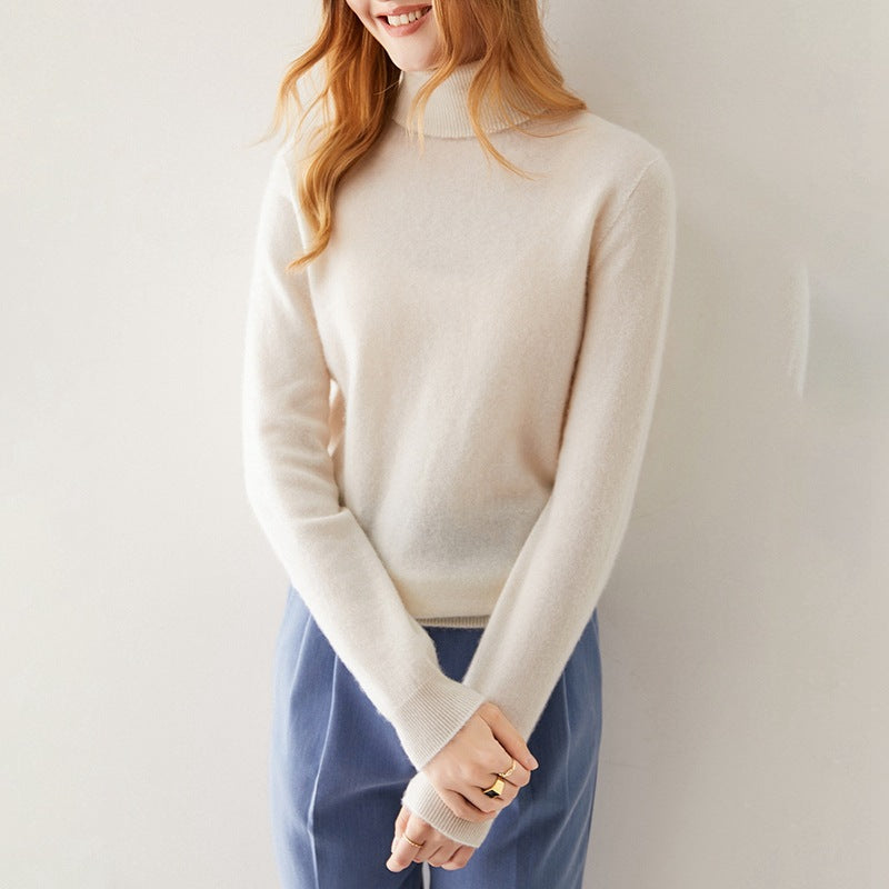 Celine Premium 100% Pure Kasjmier Coltrui Dames Luxe Fijngebreide Sweater