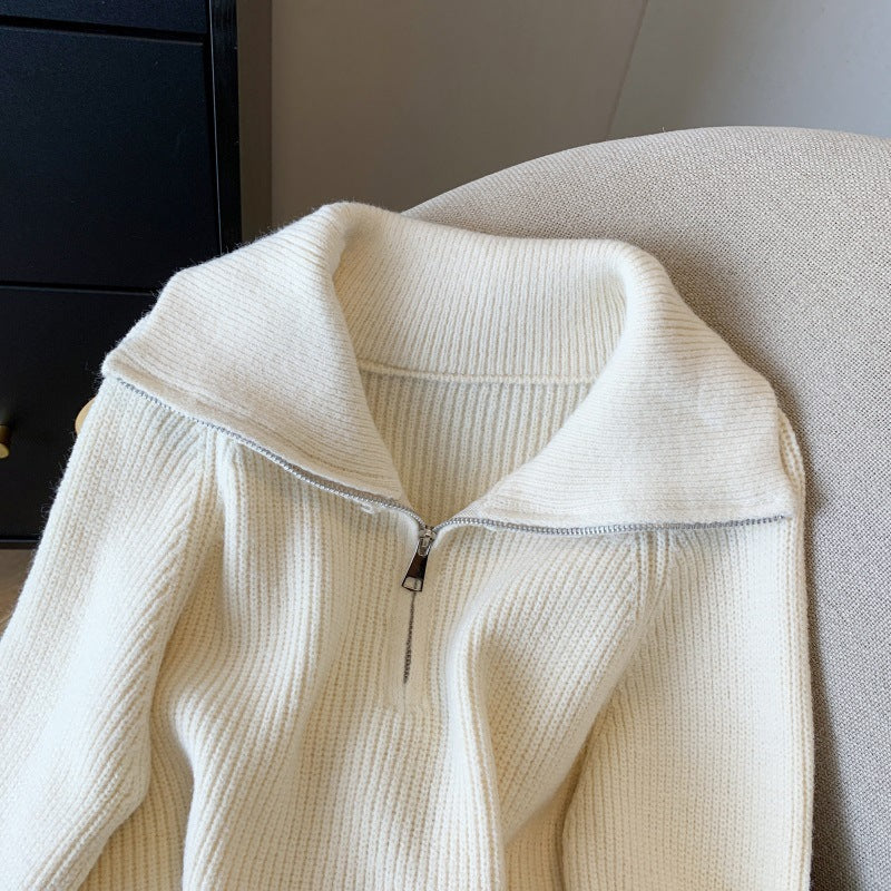 Riël Cropped Sweater Coat Dames Trui