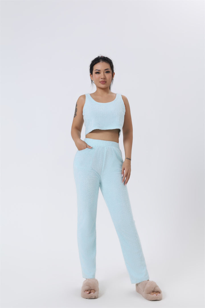 Avery 3-Delige Dames Lounge Set – Warme Zachte Pyjama / Huispak Dames