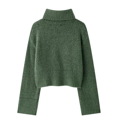 Sophie Cropped Turtleneck Sweater