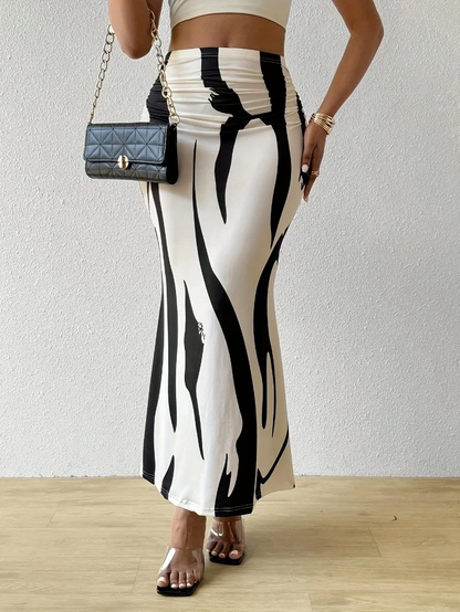 Abstracte maxi rok – Auberge