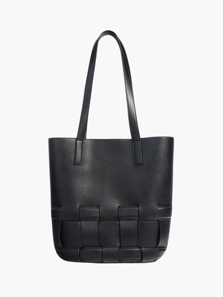Agnes | Gevlochten Leren Tas