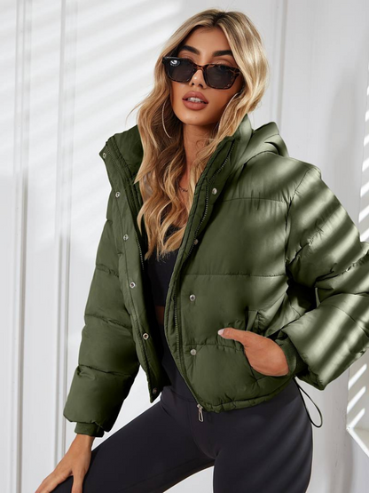 Sandra Vitale Herfst Winter – Warm Puffer – Cropped Hooded Jacket