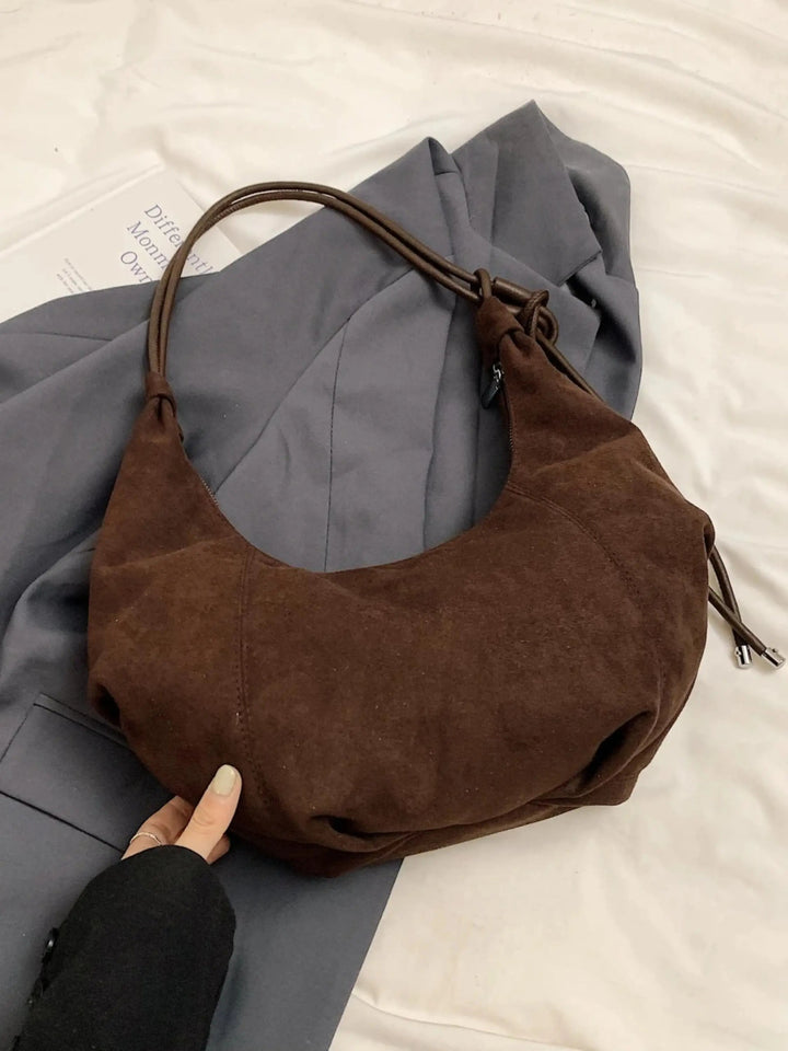 Amalia | Suède Boho-Chic Hobo Tas met Speelse Charme