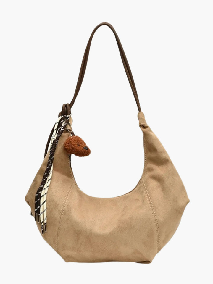 Amalia | Suède Boho-Chic Hobo Tas met Speelse Charme
