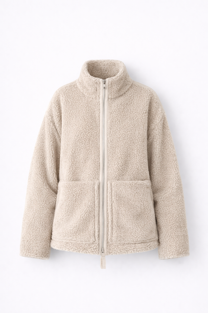 Ama Herfst Winter – Zachte Wolblend – Oversized Fleece Jacket