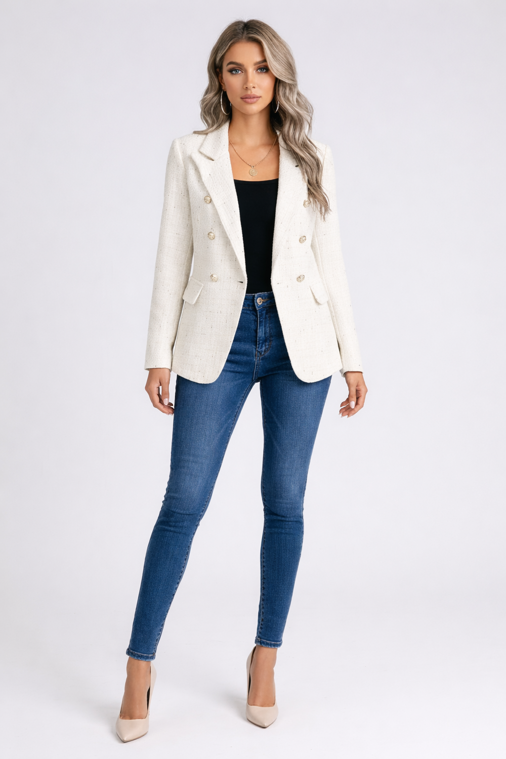 Amelie All-Season – Luxe Tweedlook – Tailored Blazer
