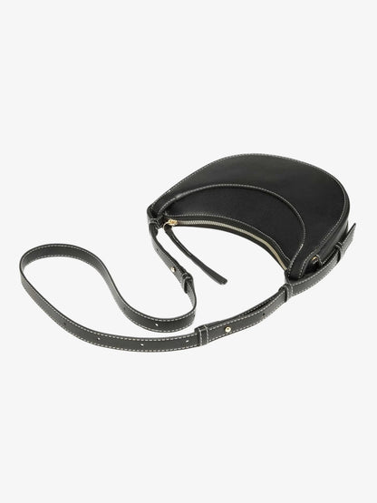 Amily | Verstelbare Schouderriem Gebogen Crossbody-Tas met Kwastje