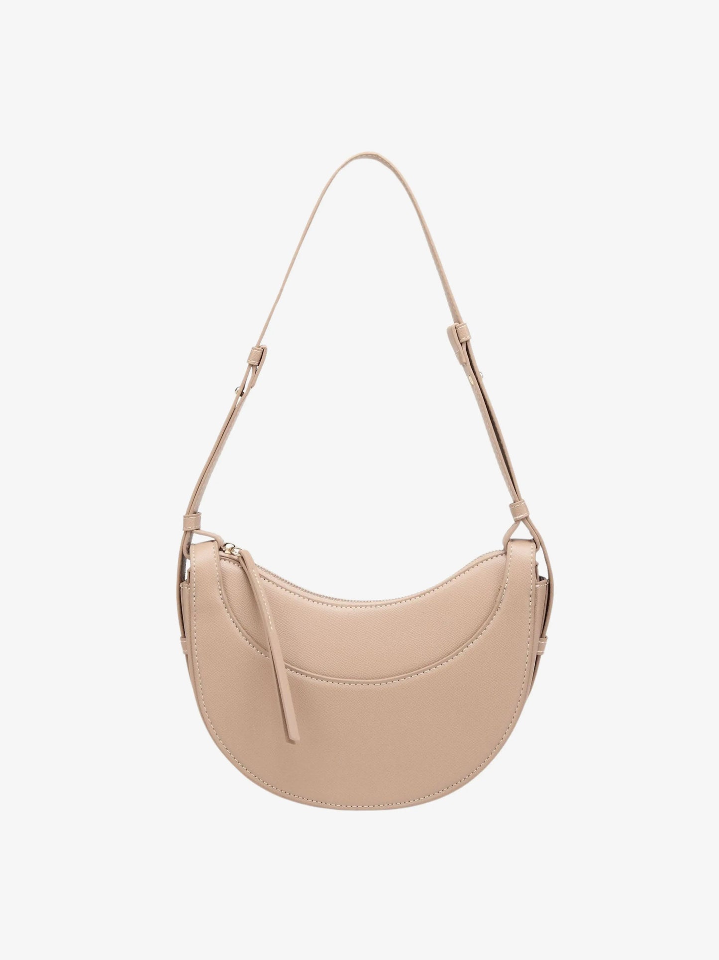 Amily | Verstelbare Schouderriem Gebogen Crossbody-Tas met Kwastje