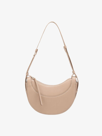 Amily | Verstelbare Schouderriem Gebogen Crossbody-Tas met Kwastje