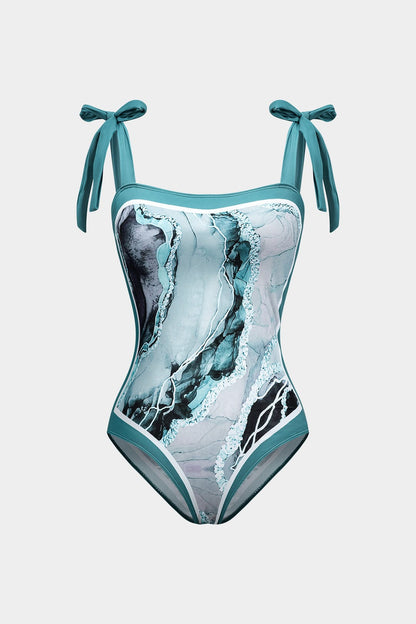 Aqua Angela Badpak Set | Figuurvormend, Verstelbare Strikbanden, Inclusief Pareo