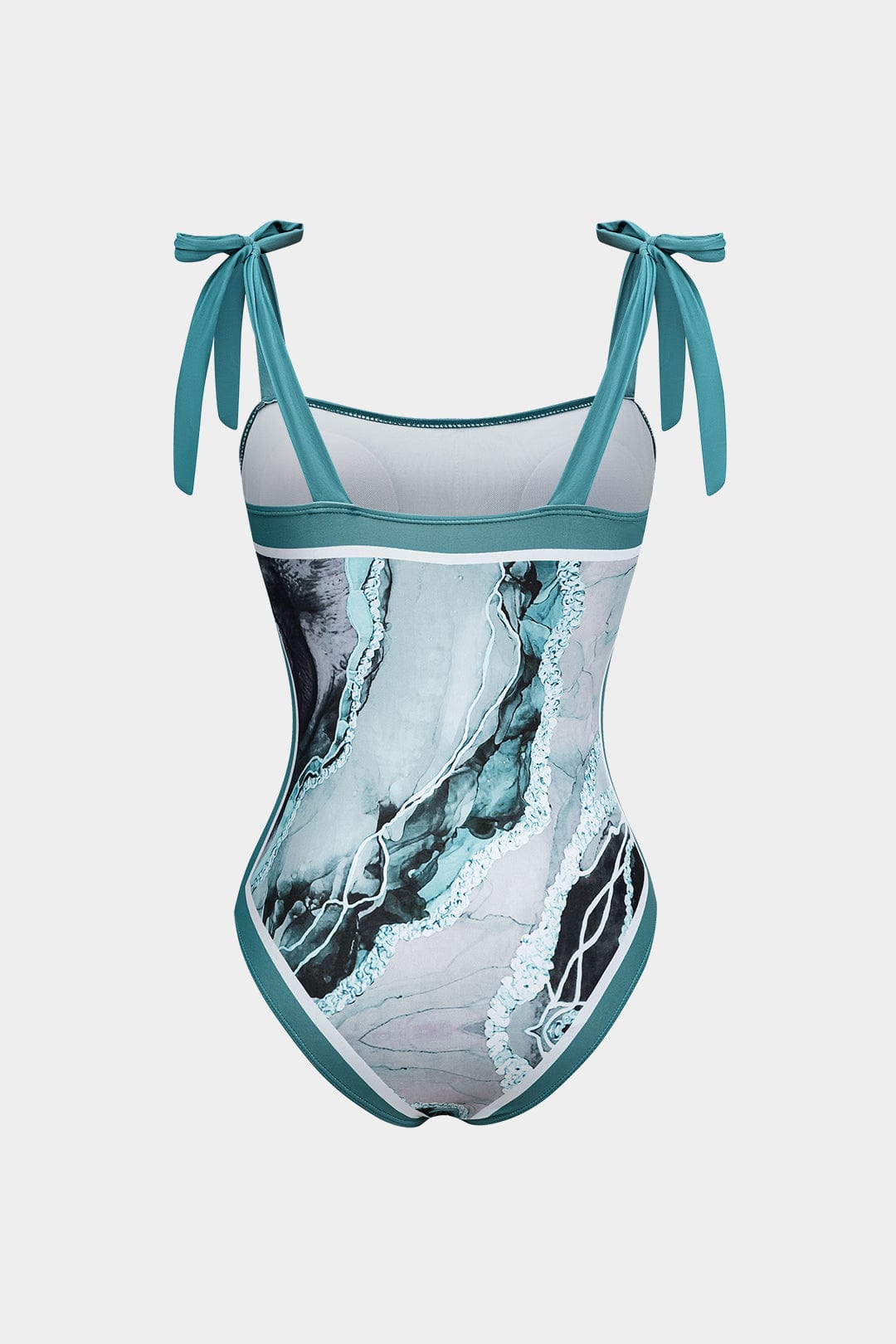 Aqua Angela Badpak Set | Figuurvormend, Verstelbare Strikbanden, Inclusief Pareo