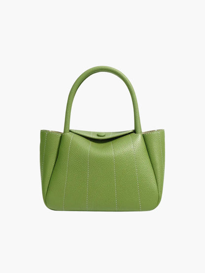 Beatrix | Stijlvolle groene leren tas met minimalistisch design