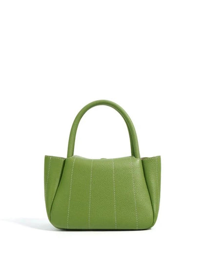 Beatrix | Stijlvolle groene leren tas met minimalistisch design