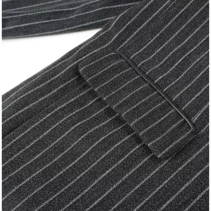 Atelier Pinstripe Maxi Coat