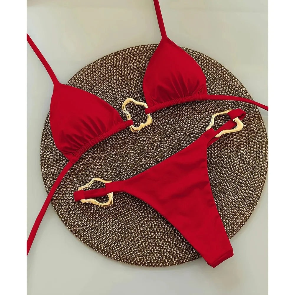 Bikini met gouden details – Aura