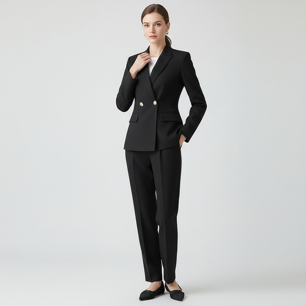 Blazer & pants set dames – elegant tweedelig pak