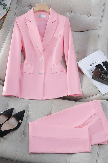 Blazer & pants set dames – elegant tweedelig pak