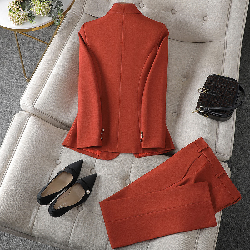 Blazer & pants set dames – elegant tweedelig pak