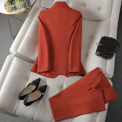 Blazer & pants set dames – elegant tweedelig pak